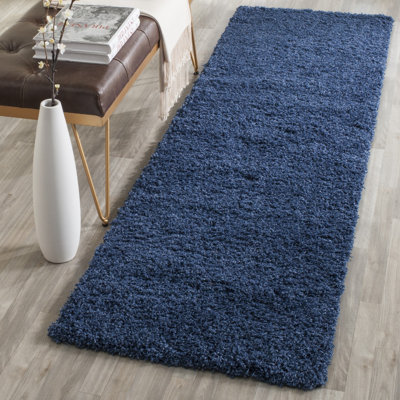 Tapis de couleur unie à poils longs Rizco Performance