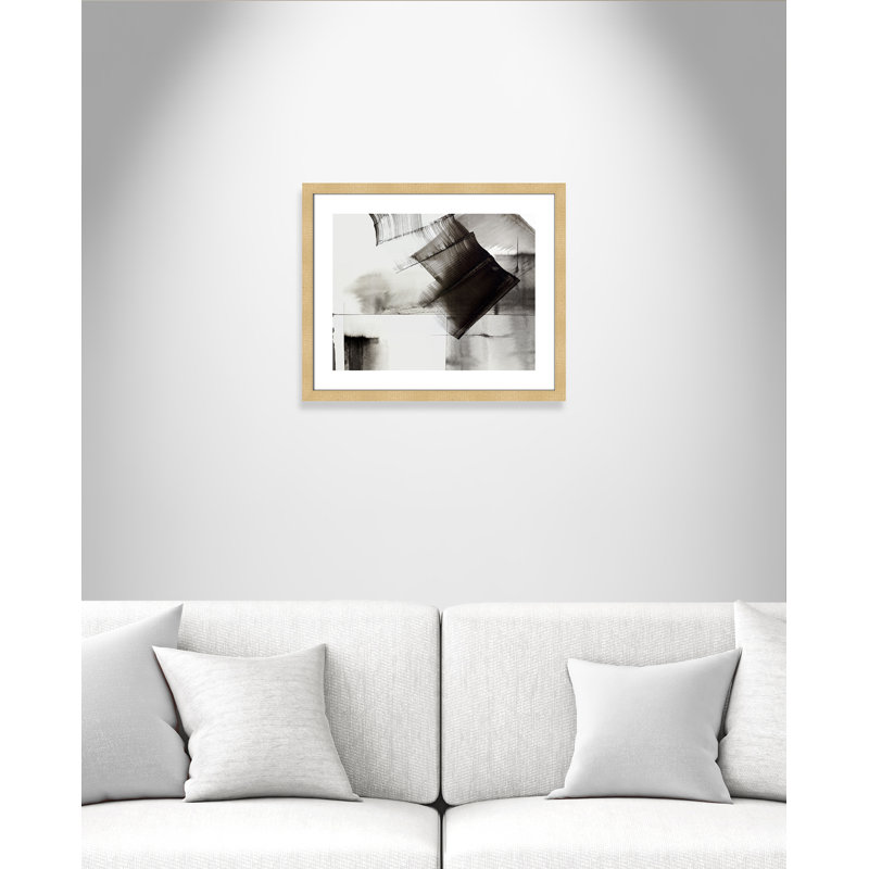 Impression sur toile encadrée, H 30 po x l 32 po x P 2 po, Encadrement brun