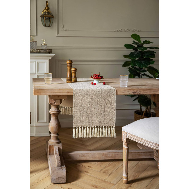 Chemin de table Burlap, Beige