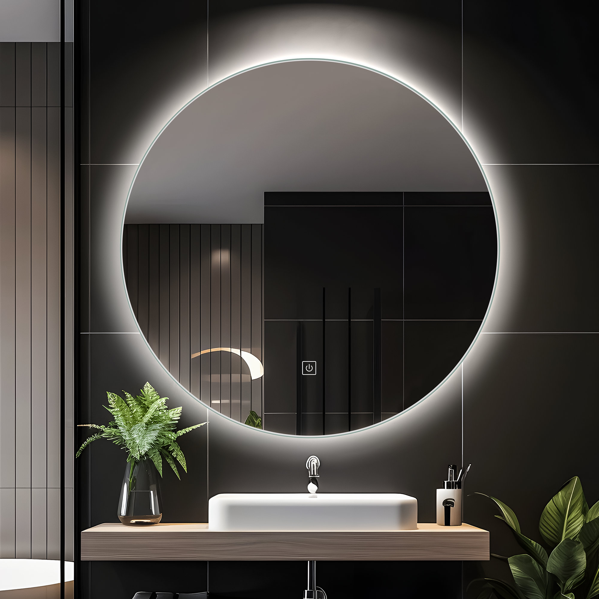 Wrought Studio Jahzon Round Wall Mirror | Wayfair