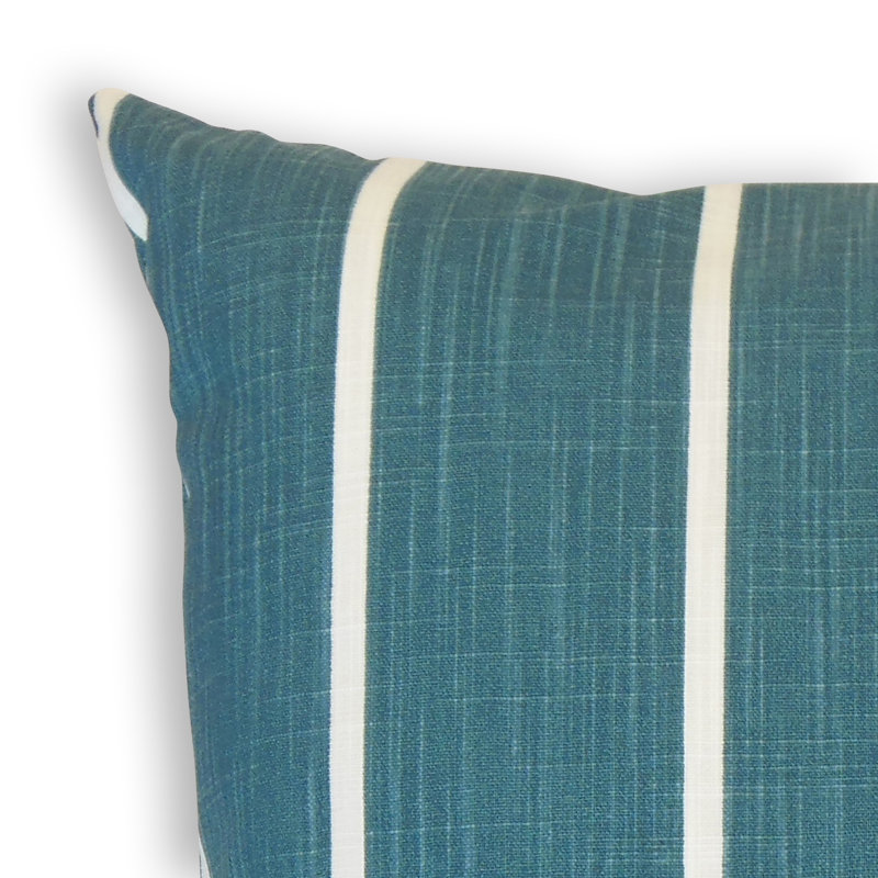 Coussin en coton Simona, Hauteur (26 po) x largeur (26 po), Bleu ciel