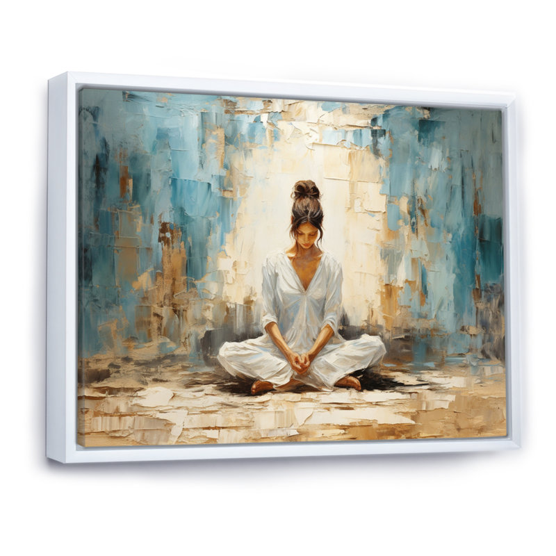Yoga sérénité - impressions sur toile, Blanc, H 30 po x l 40 po x P 1,5 po