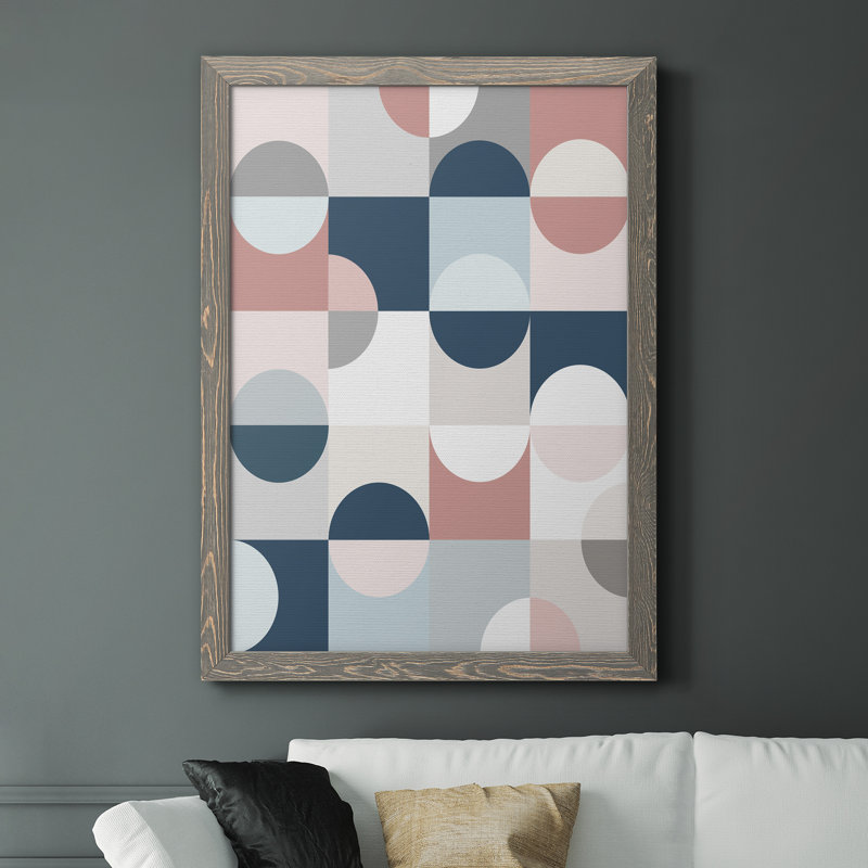Modern Reflection - Cadre photo, impression sur toile, H 37,5 po x l 27,5 po x P 1,5 po, Toile avec cadre gris