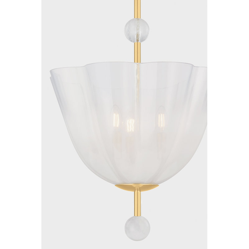 Cambria Heights Lantern in Aged Brass