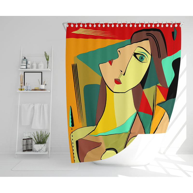 Ella-Rose 13 Piece Polyester Shower Curtain Set