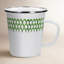 Set of 4 Green Scallop Latte Mugs