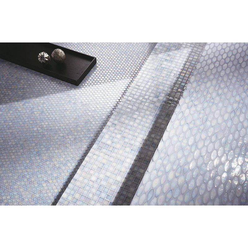 Cotton 6/8" Barrels Glass Mosaic