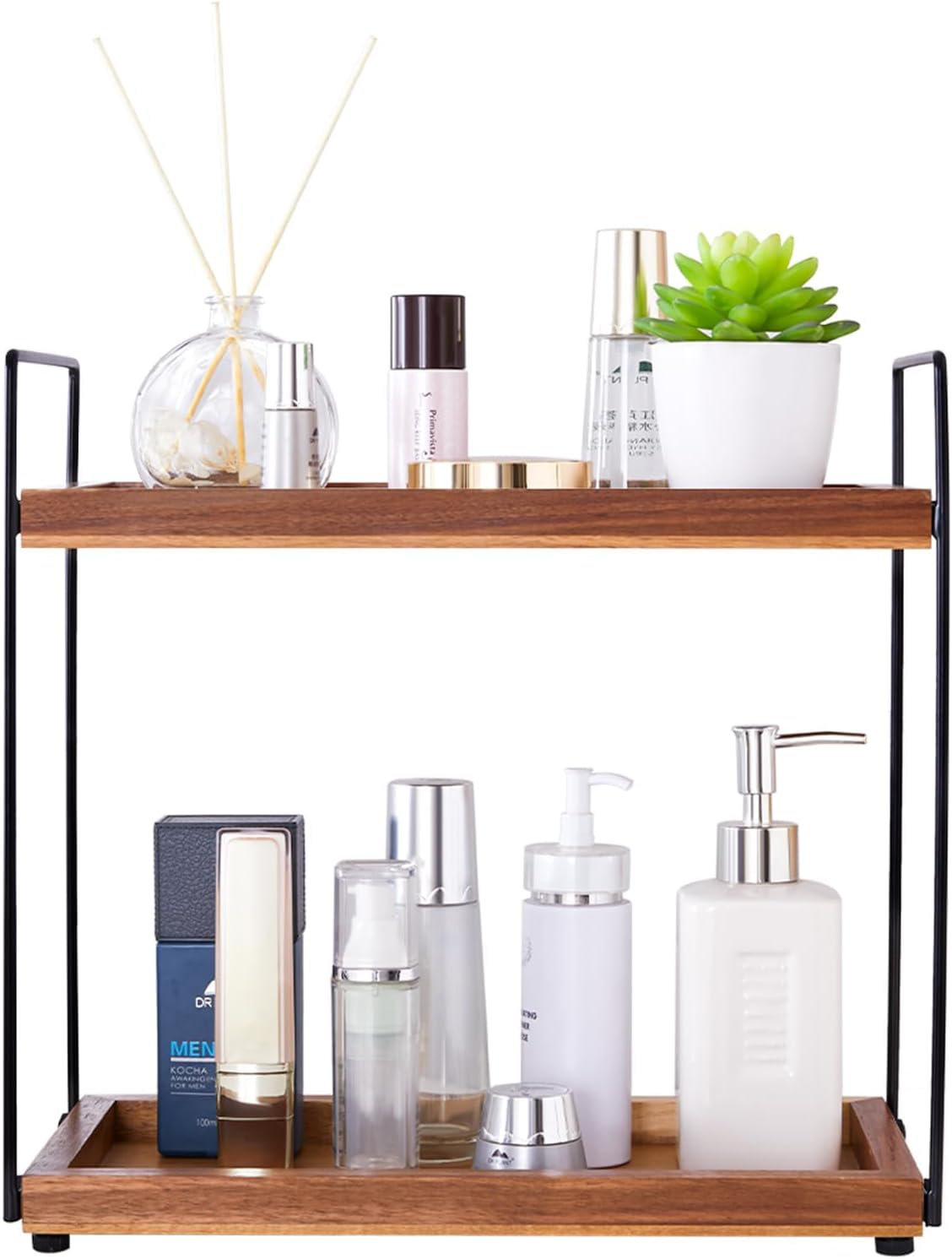 One Allium Way Bathroom Counter Organizer Countertop Storage - 2 Tier ...