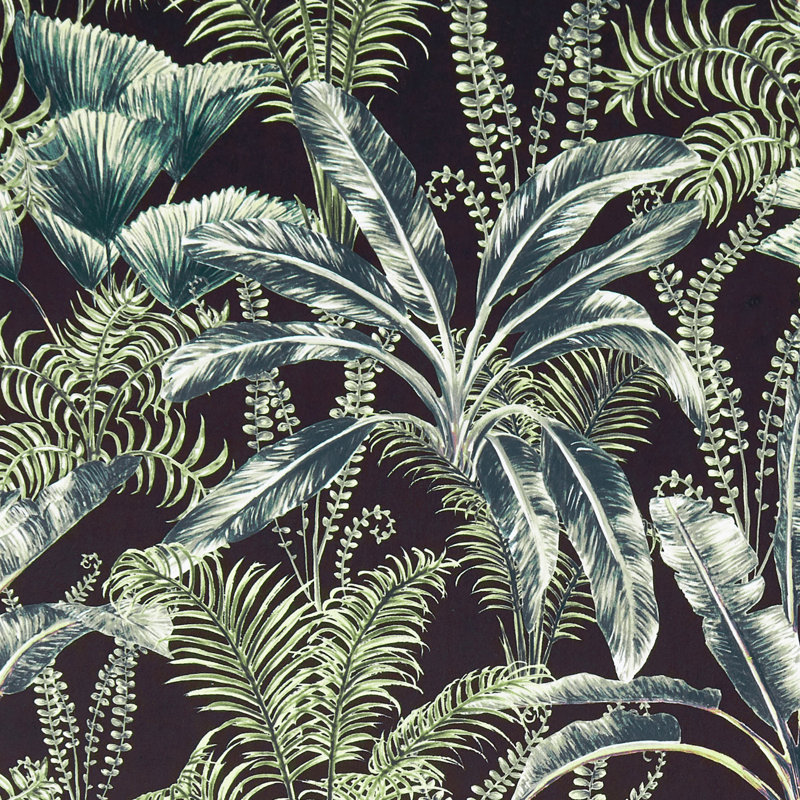 Prince of Persia Majorelle Velvet Fabric, Charcoal