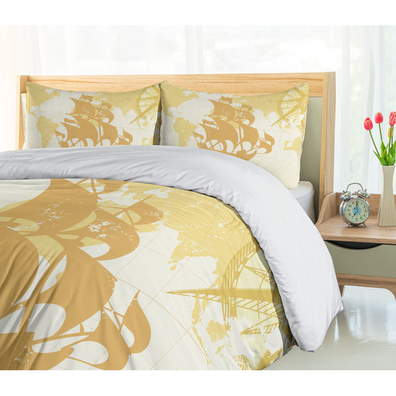 Coastal Duvet Cover, Twin Duvet Cover + 1 Standard Sham
