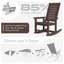 Chaise berçante d'extérieur Hdpe (ensemble de 2)-1003236648