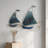 Coastal Voyage Handcrafted Iron Sailboat Wall Art Set – Oceanic Blue & Gold Nautical Decor