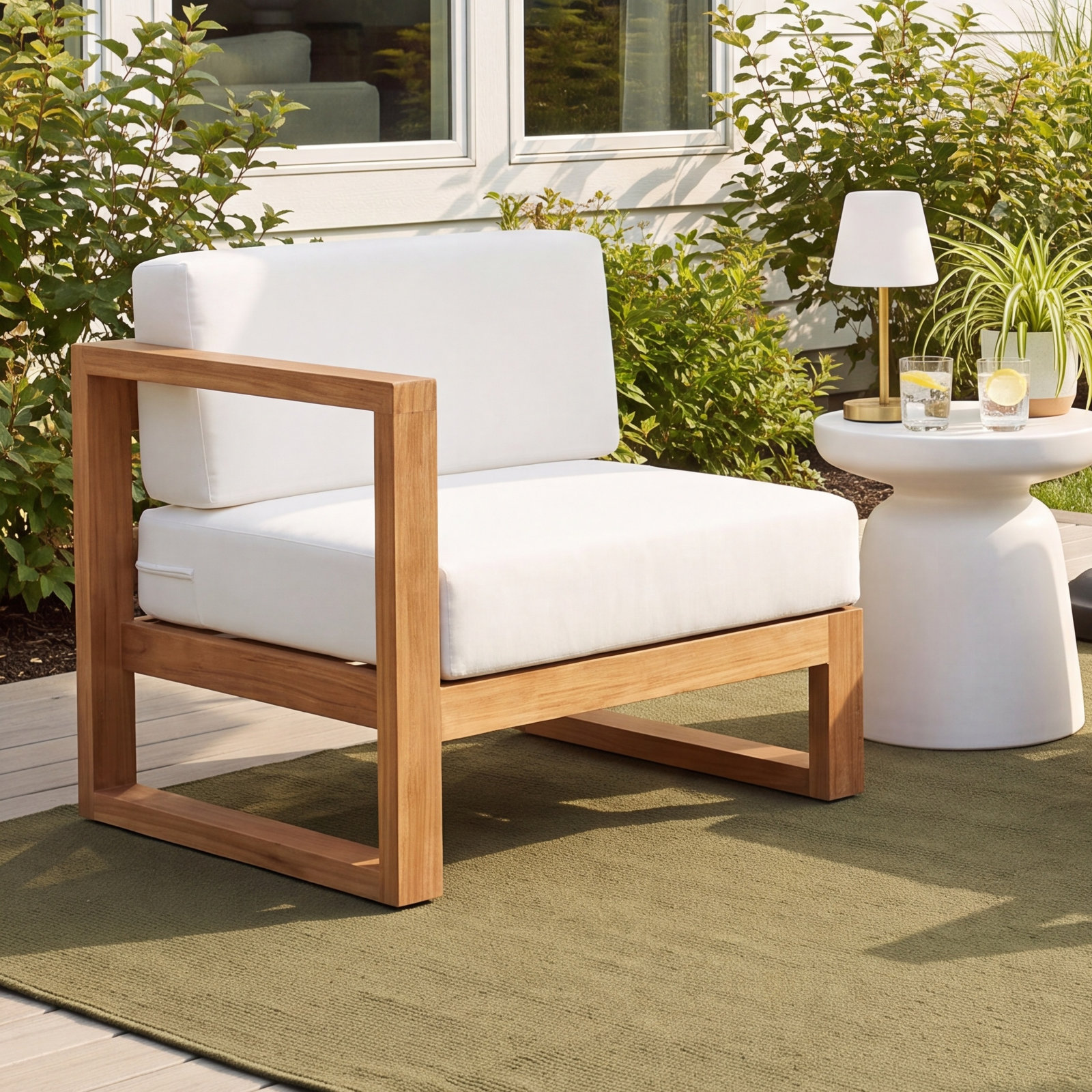 Upland Teak Patio Lounge Chair