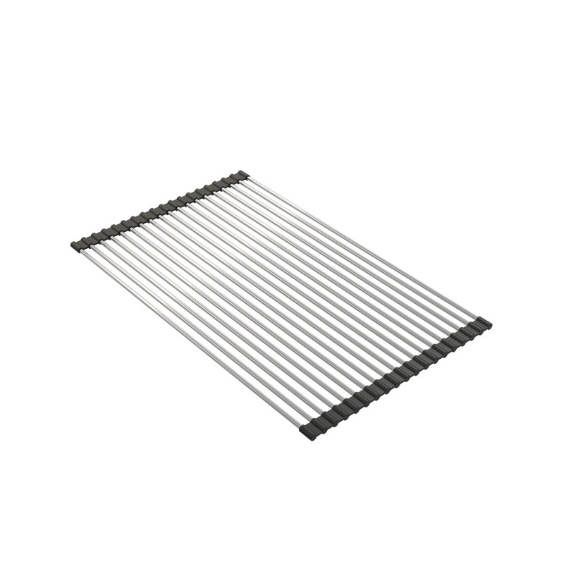 Roller Mat, Stainless Steel w/ Black Edging; Fits 1500, 1501, 1551, 1602, 1604, 1633 (outer ledge)