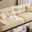 Coussin beige modulaire 100% polyester-282997426