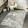 Tapis moderne lavable abstrait avec envers antidérapant