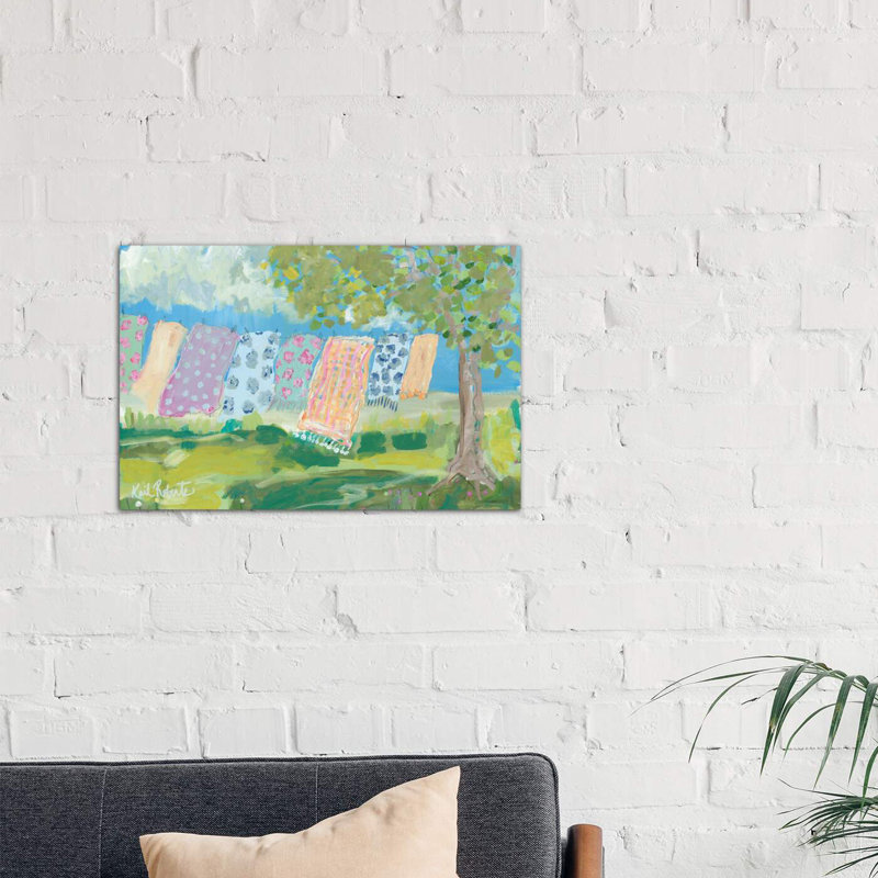 Laundry Day by Kait Roberts - Wrapped Canvas Painting, 66.04 cm H x 45.72 cm W x 1.91 cm D