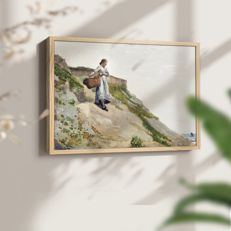Paysages rétro - DCCXLII - Reproduction encadrée - Restickable, H 8 po x l 10 po, Naturel