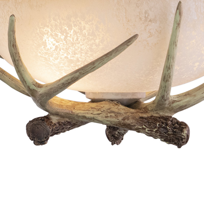 Portillo Glass Semi Flush Mount, 12