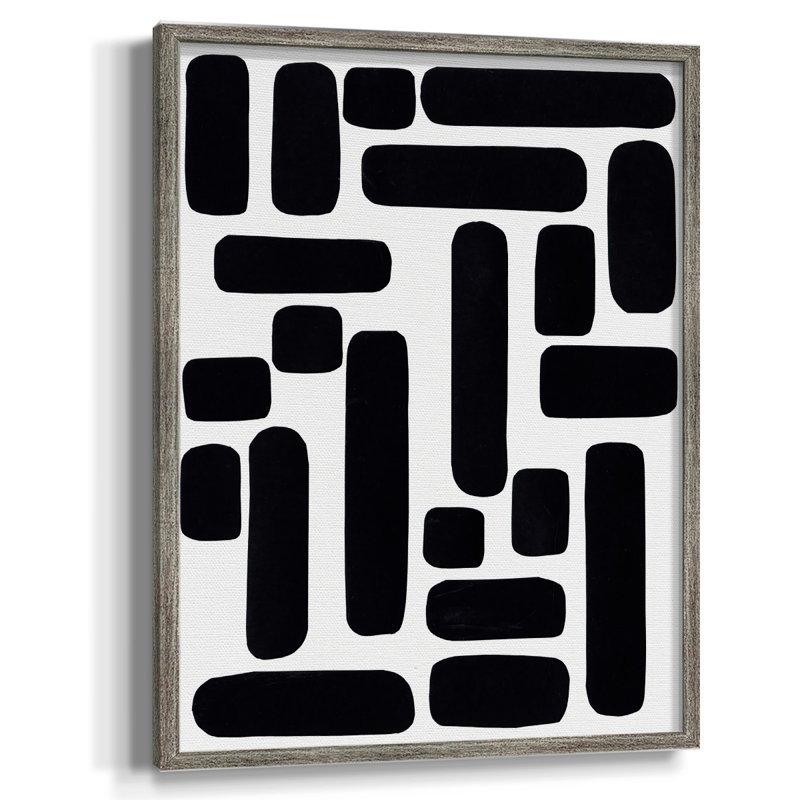 Shuffle IV, reproduction encadrée - bois massif, H 15 po x l 12 po