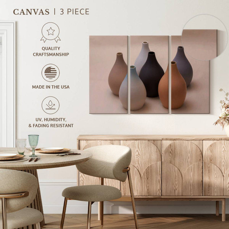 Minimalist Vases, 20" H x 33" W
