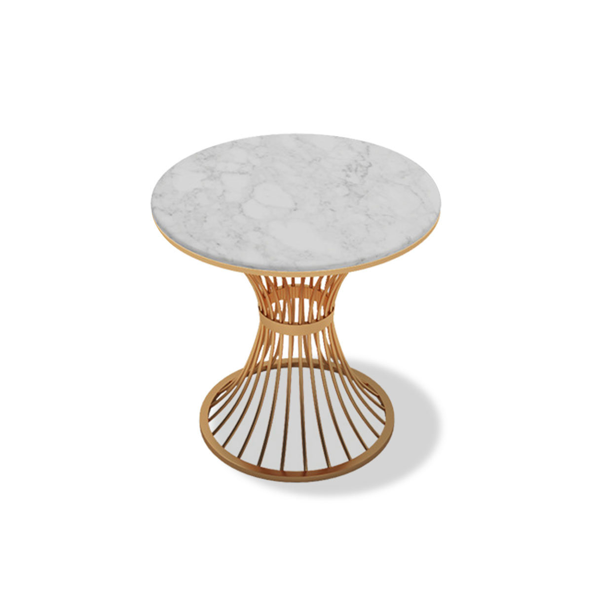 Everly Quinn White Round Sintered Stone tabletop Dining Table - Wayfair ...