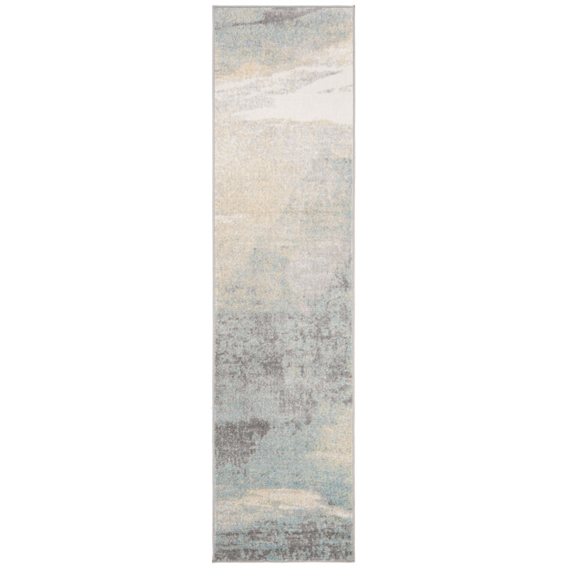 Tiberius Abstract Area Rug, Runner 61 x 244cm