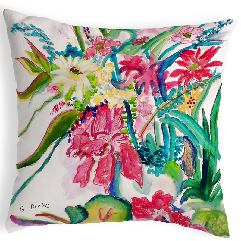 Outdoor Reversible Throw Pillow