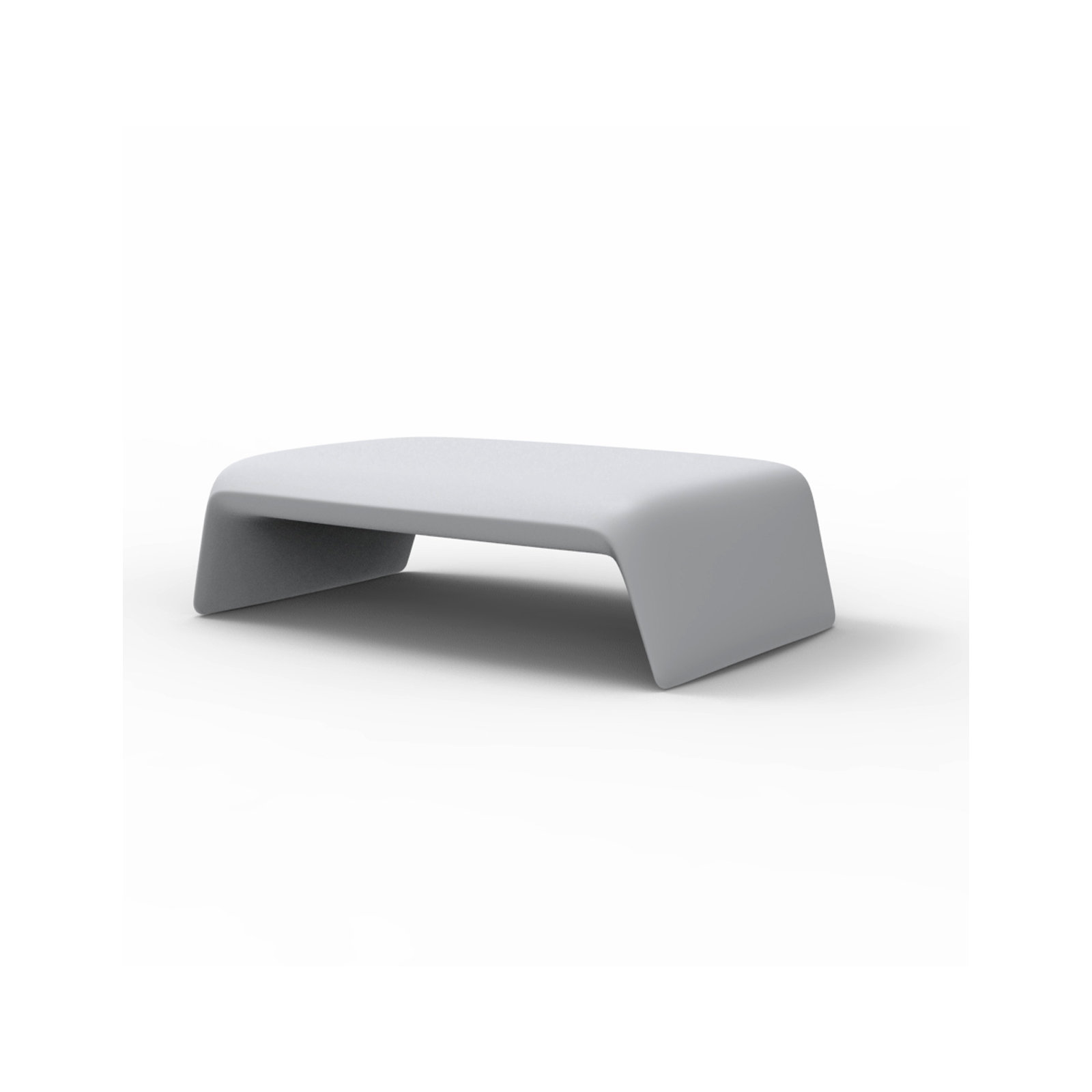 Blow Plastic/Resin Coffee Table, Ice