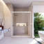 Porte de douche encadrée avec verre transparent l 60 po x H 76 po Ennis-101281907