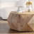 38 Inch Three-Dimensional Embossed Pattern Coffee Table