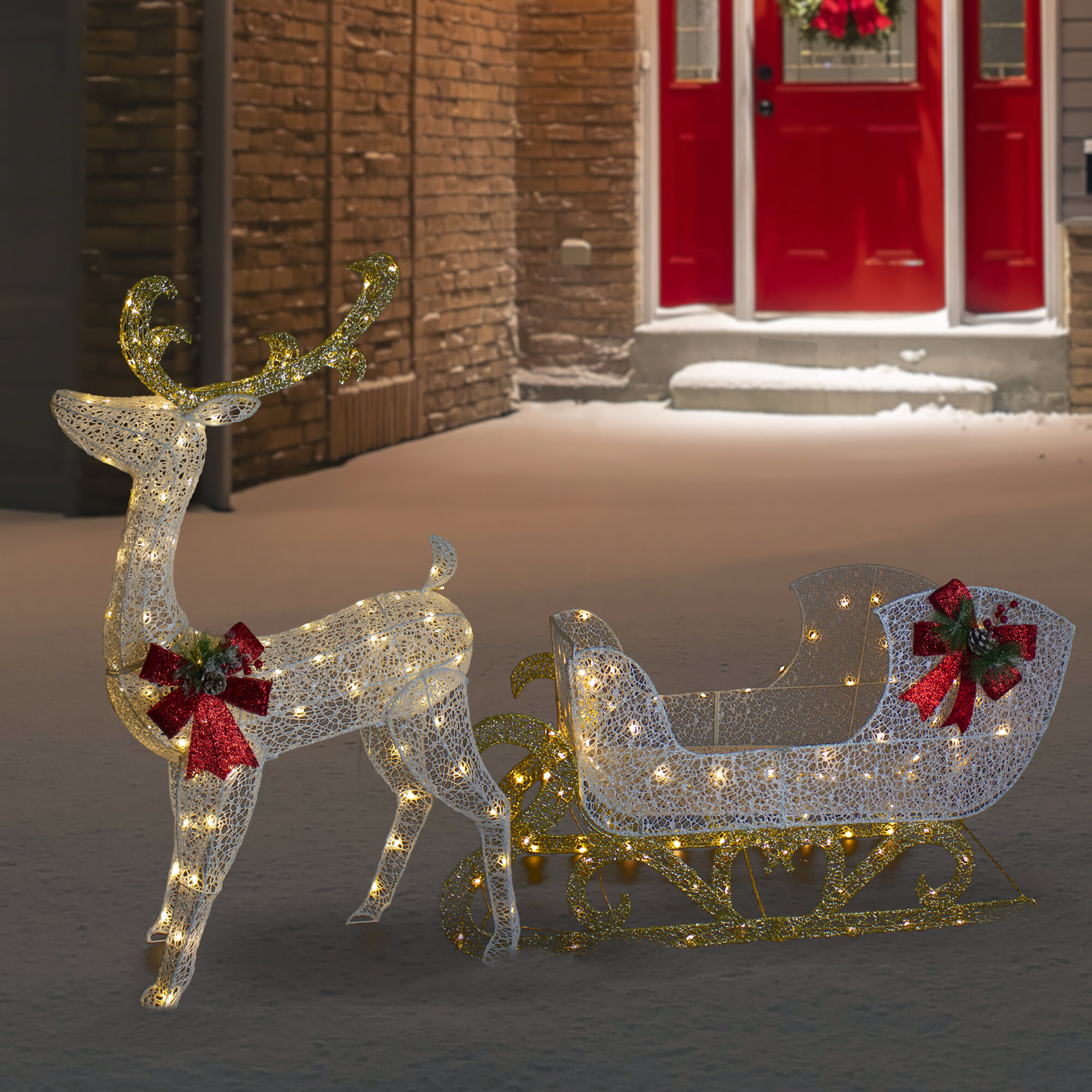 Northlight Décoration de Noël ours polaire blanc 2 ' - Wayfair Canada
