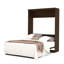 Lit escamotable mural peu encombrant Arlex pour chambre d'amis ou bureau personnel-453432082-406339235