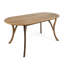 Table en bois de 70 po avec finition en forme de A pour les espaces extérieurs