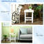 Table météo - Extrémité latérale de patio carrée de 15 po pour balcon, porche, piscine. Stable et durable, capacité de 110 lb, piscine blanche, balcon. Étanche, robuste, supporte