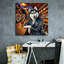 «Biker Bar Husky Dog» par Rey Klimt, art mural sur toile-1376831774