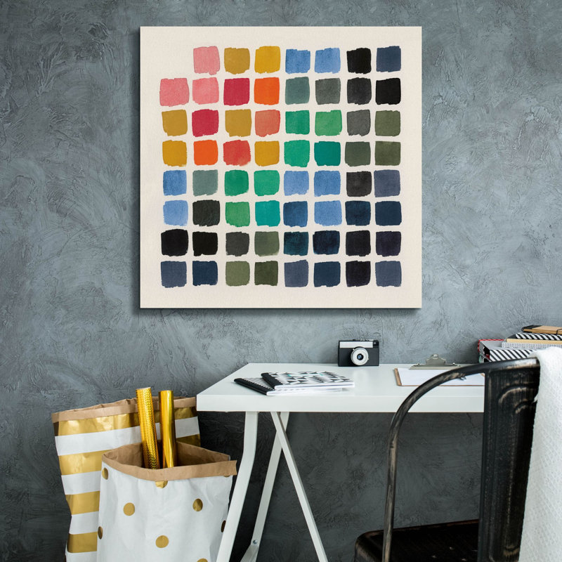  «Retro Color Graph» par Wild Apple Portfolio, art mural sur toile, 26 po x 26 po