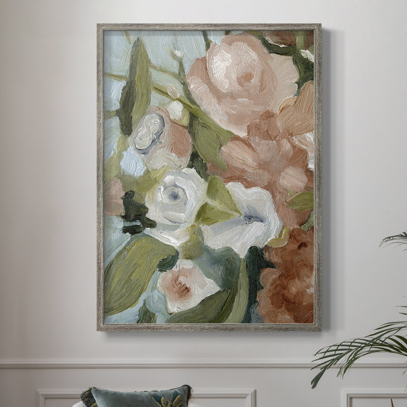 Bouquet Scatter II, reproduction encadrée - bois massif, H 15 po x l 12 po