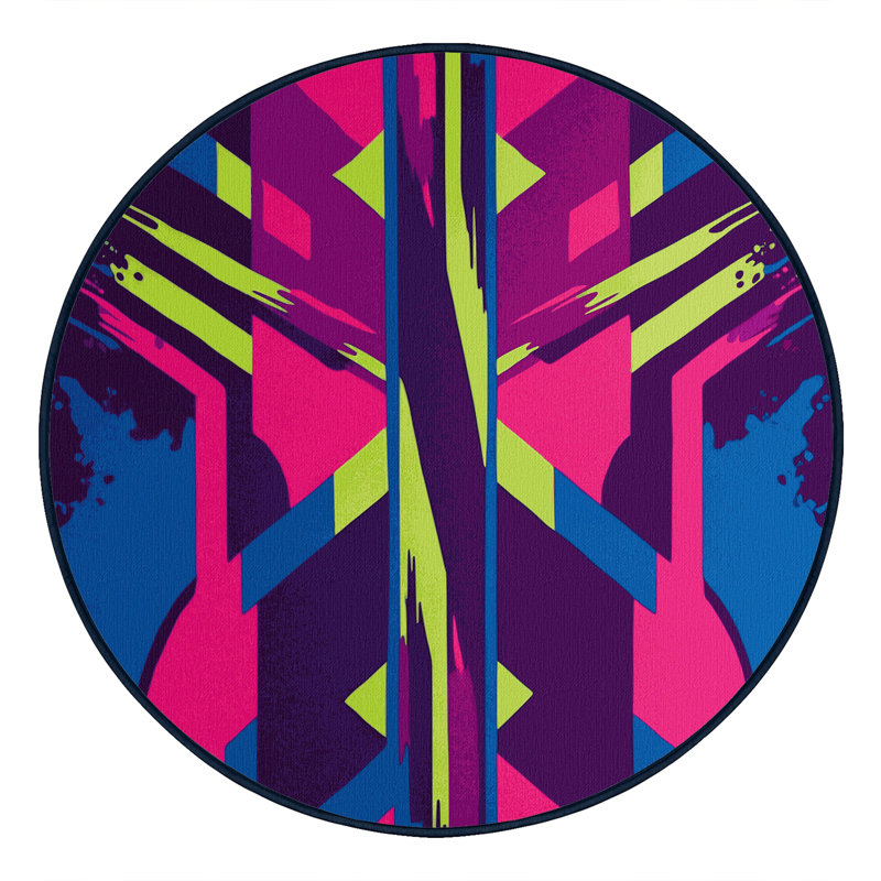 Chromatic Pulse Rug, Round 3'