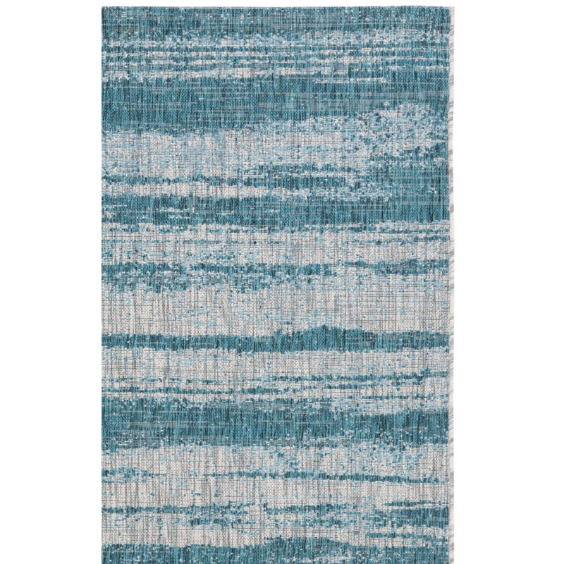 Tapis d'intérieur / extérieur abstrait Haarlem Performance, Rectangle 5 pi 3 po x 7 pi 7 po