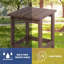 Table d'appoint carrée Adirondack-1185914750
