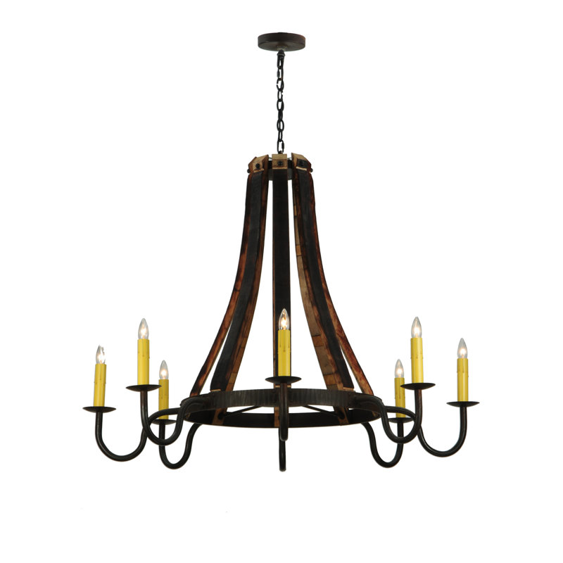 Lustre empire 8 lumières façon bougie
