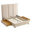 Morghen Upholstered Platform Bed With Extra High Headboard And 2 Extra Large Capacity Drawers-969740705-942406033