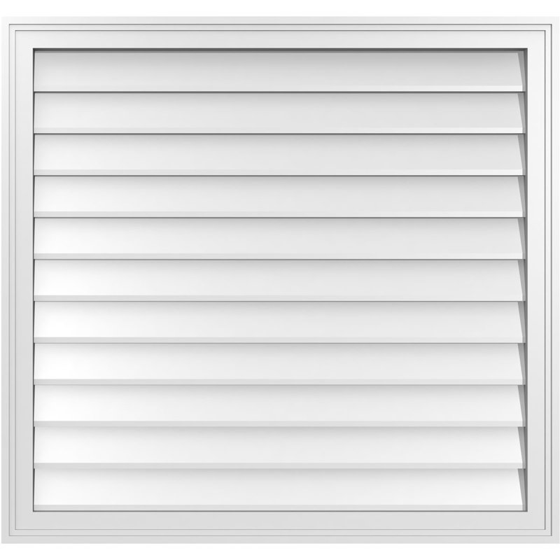 Cadre en brique, brun clair apprêté, H 34 po x l 36 po x P 1,5 po