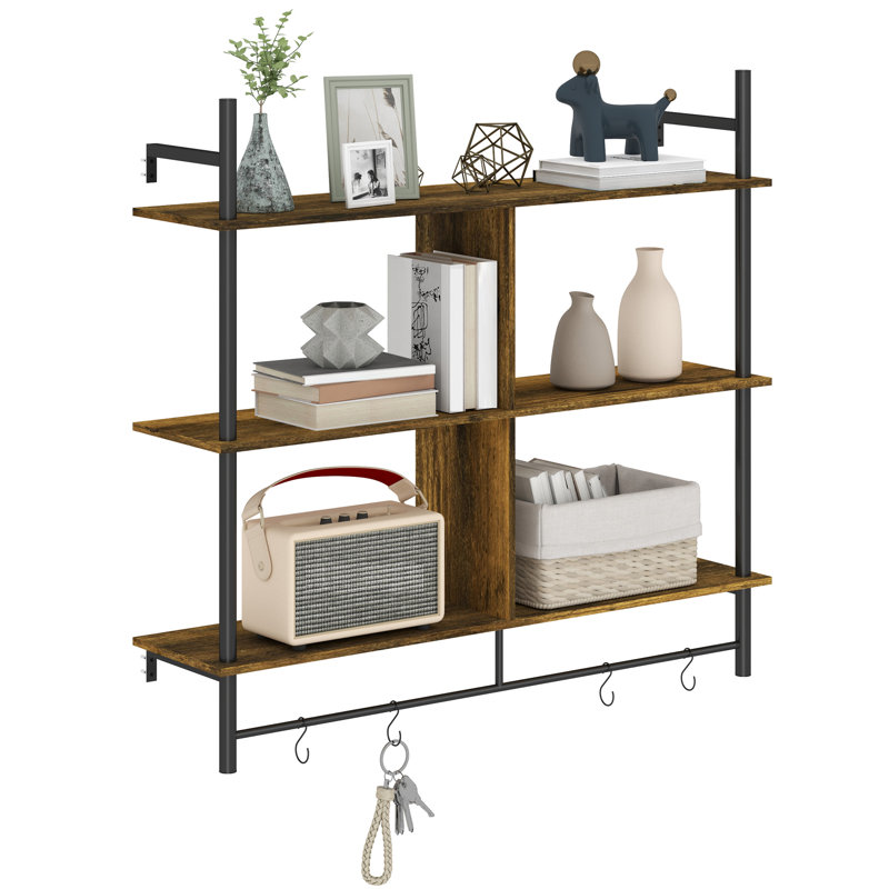 Amorrah Floating Shelf, Rustic Brown