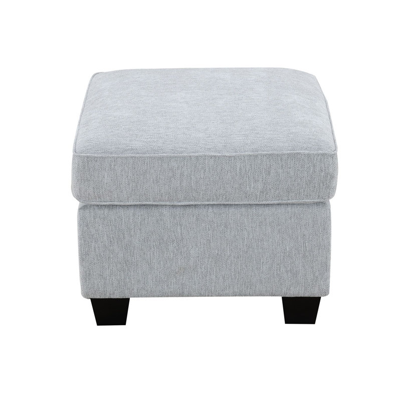 Repose-pieds 34 po Darley, chenille gris doux
