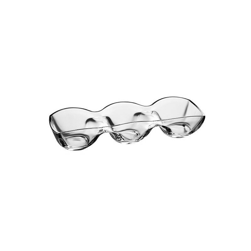 EGO Danieli Glass Divided Serving Dish