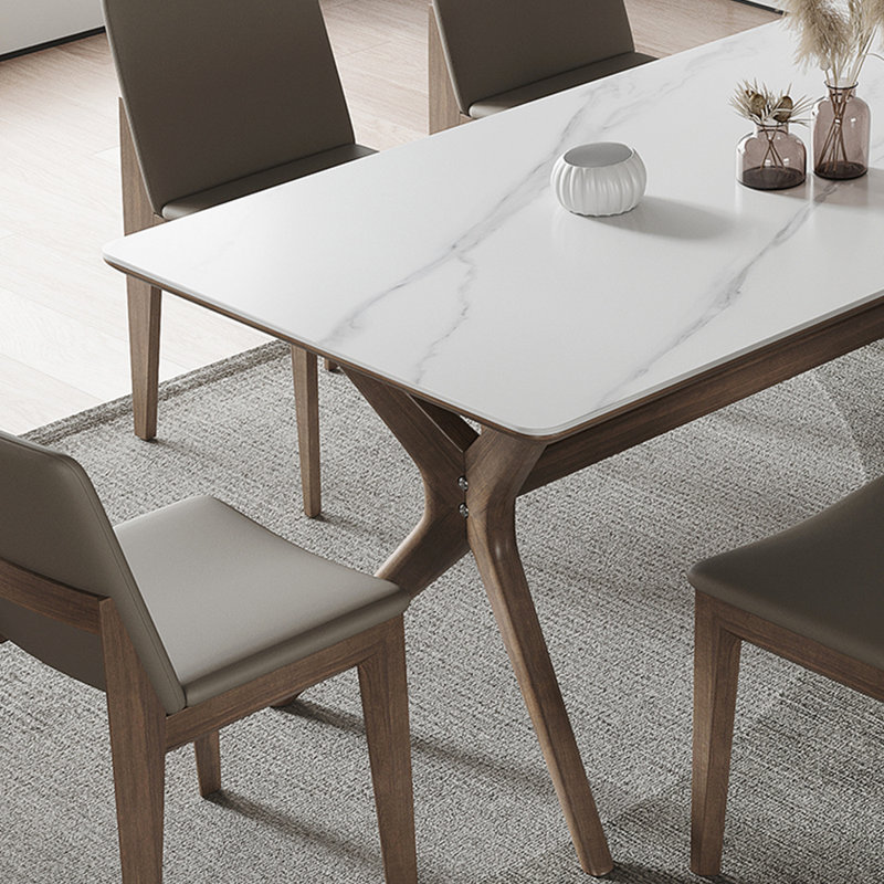 Table et chaises fonctionnelles en bois de frêne, H 29,52 po x L 62,99 po x l 33,46 po