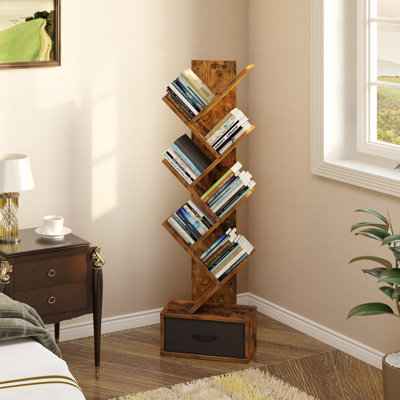 Millwood Pines Todi Geometric Storage Bookcase & Reviews | Wayfair