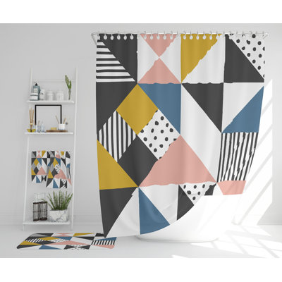 Natan Polyester Shower Curtain Set